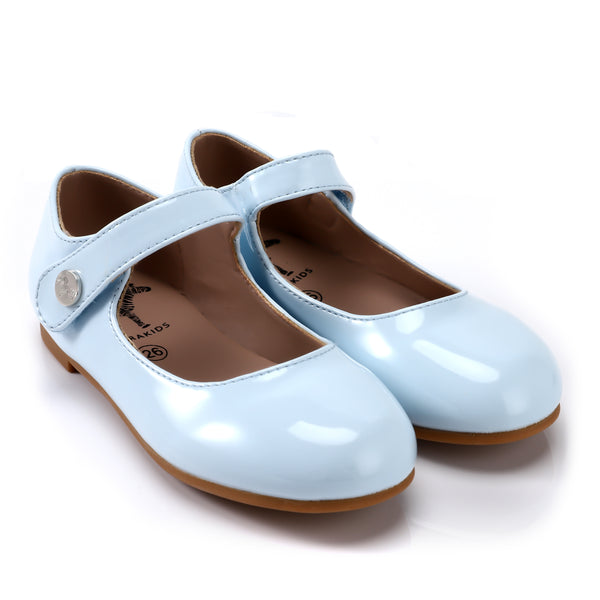 Ice Blue Patent Mary Jane Shoes