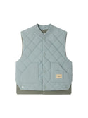 Blue and Green Quilted Leo Vest