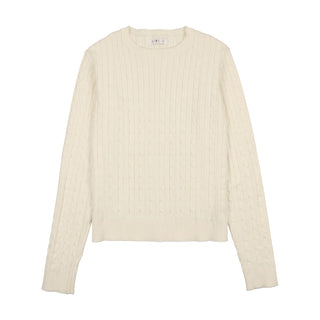 Cream Cabled Sweater