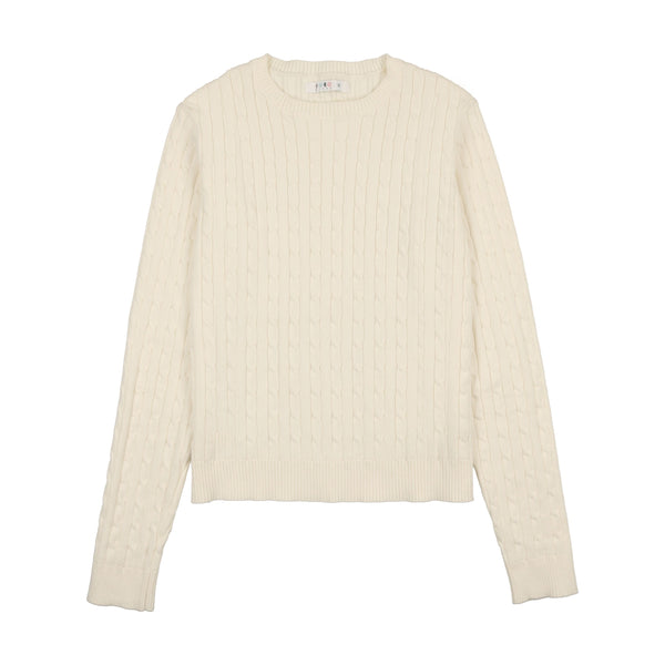 Cream Cabled Sweater