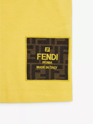 Yellow Short Sleeve Tee with Square FF