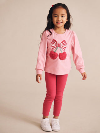 Cherry Ribbed Leggings