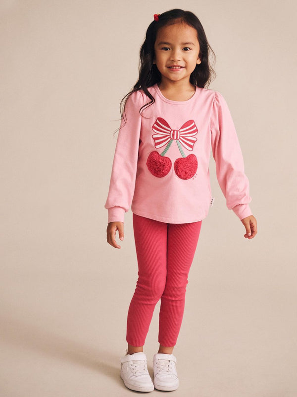 Cherry Ribbed Leggings