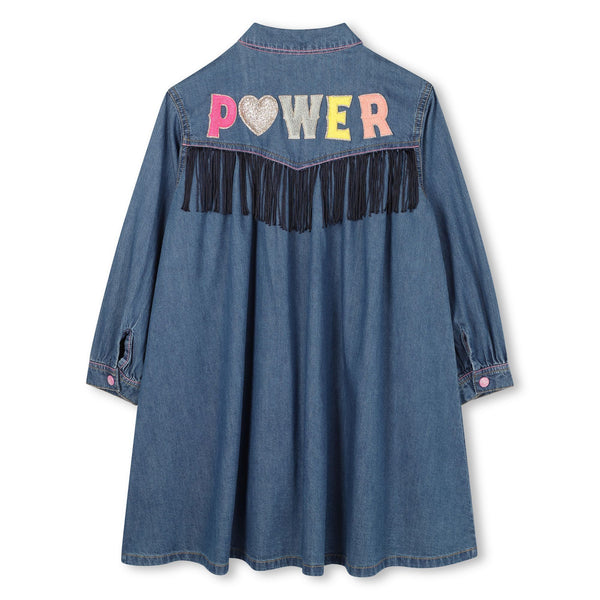Denim Power Fringe Dress