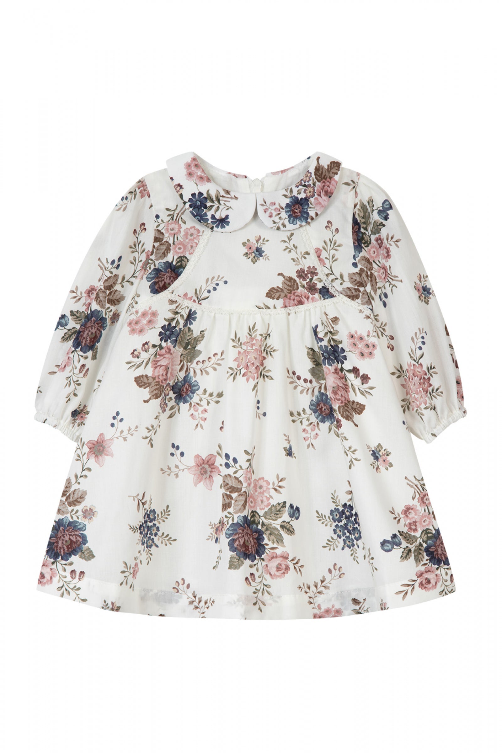Ivory Floral Baby Dress The Red Balloon