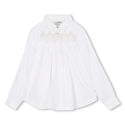 White with Rhinestone Chevron Blouse