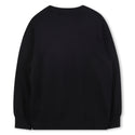 Black Patch Detail Knit Sweater