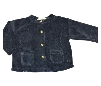 Black Velvet Baby Jacket
