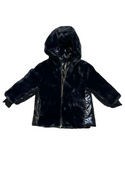 Black Reversible Baby Fur Coat
