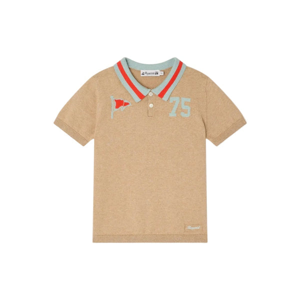 Beige Knit Loyal Polo
