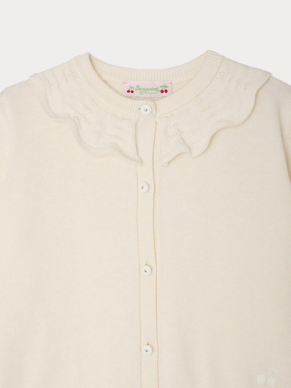 Cream Knit Lueur Cardigan