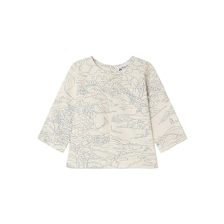 White and Blue Baby Gauguin Top