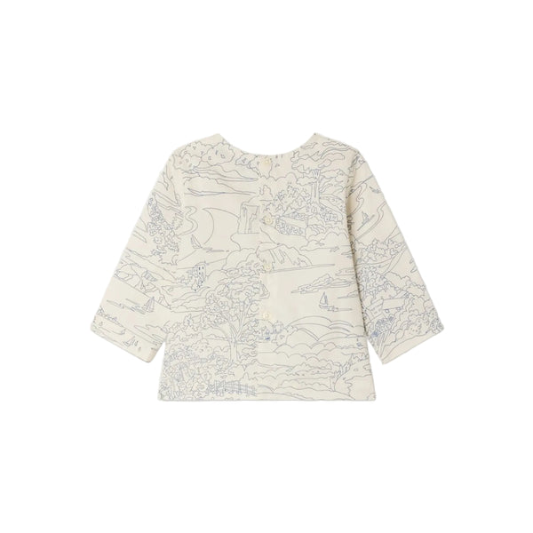 White and Blue Baby Gauguin Top