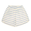 White and Blue Striped Shorts