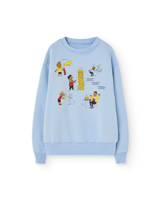 Soft Blue Bear Kid Sweatshirt