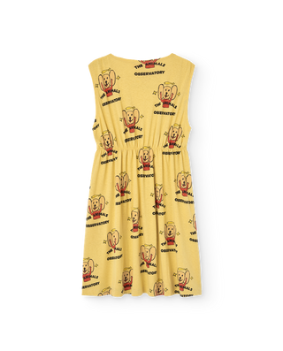 Yellow Logo Jersey Marten Dress
