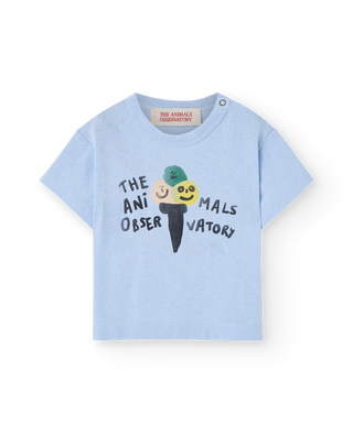 Soft Blue Pangolin Baby Tee