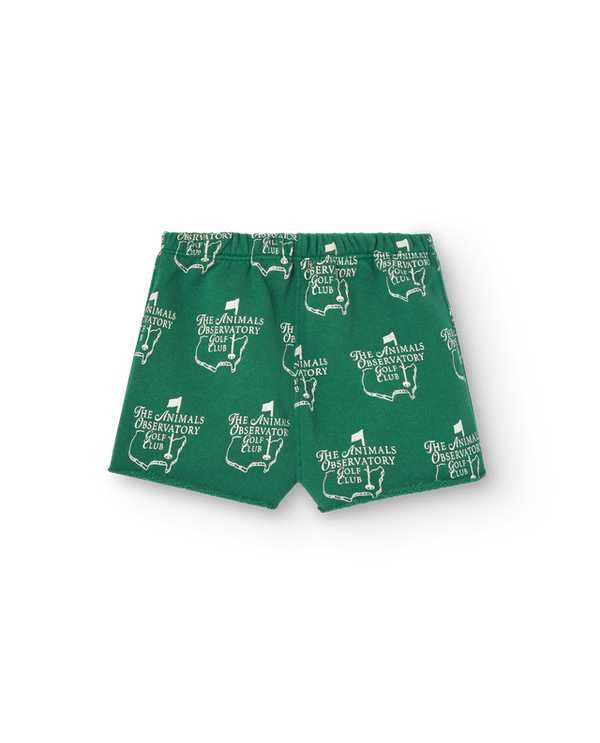 Green Turtledove Baby Golf Print Shorts