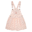 Pale Pink Cherry Print Pinafore Dress