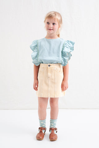 Off White Denim Skirt