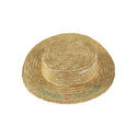 Straw Canotier Style Hat