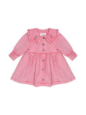 Pink Cherry Collar Dress