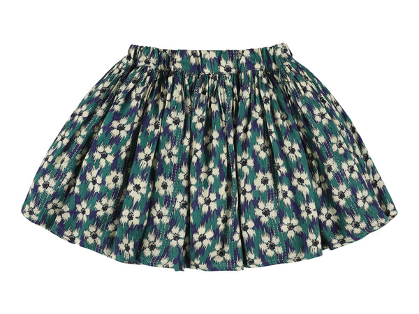 Navy Printed Sprinter Skirt