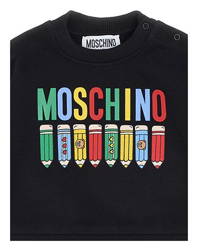 Black Logo Pencil Crewneck