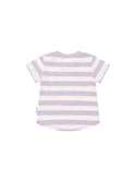 Purple and White Stripe Furry Hux Tee