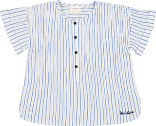 Navy Striped Saul Shirt