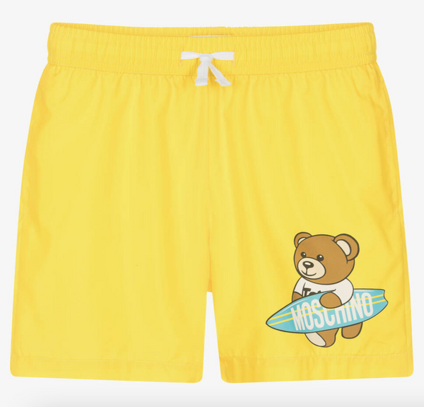Yellow Surfing Toy Swim Shorts
