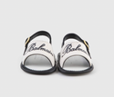 Beige Canvas Baby Sandals