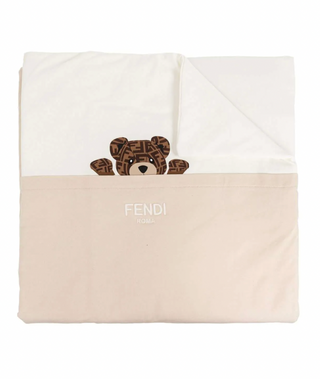 Beige Baby Bear Pocket Blanket