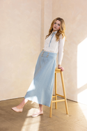 Slate High Waisted Skirt