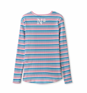 Blue and Pink Rib Tee