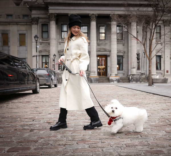 Off White Belted Wool Coat