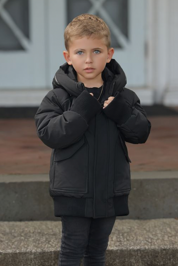 Black Large Pockets Jacket