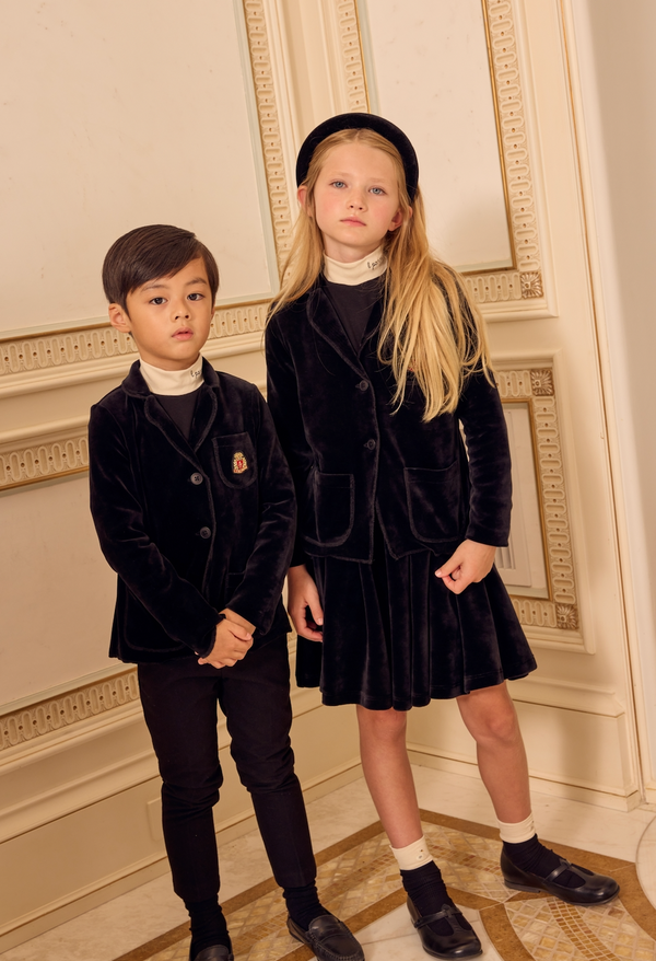 Black Velour Classic Blazer