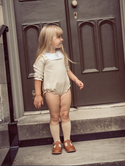 Cream Corduroy Romper
