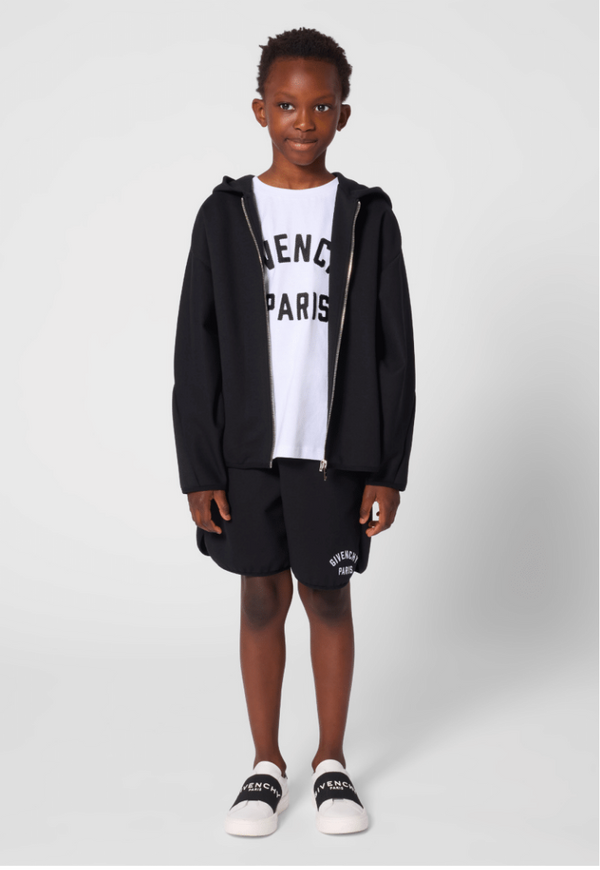 Black with Back Logo Hoodie