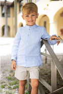 Light Blue New Clod Linen Shirt