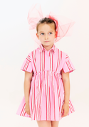 Pink Crazy Stripe Xoe Dress