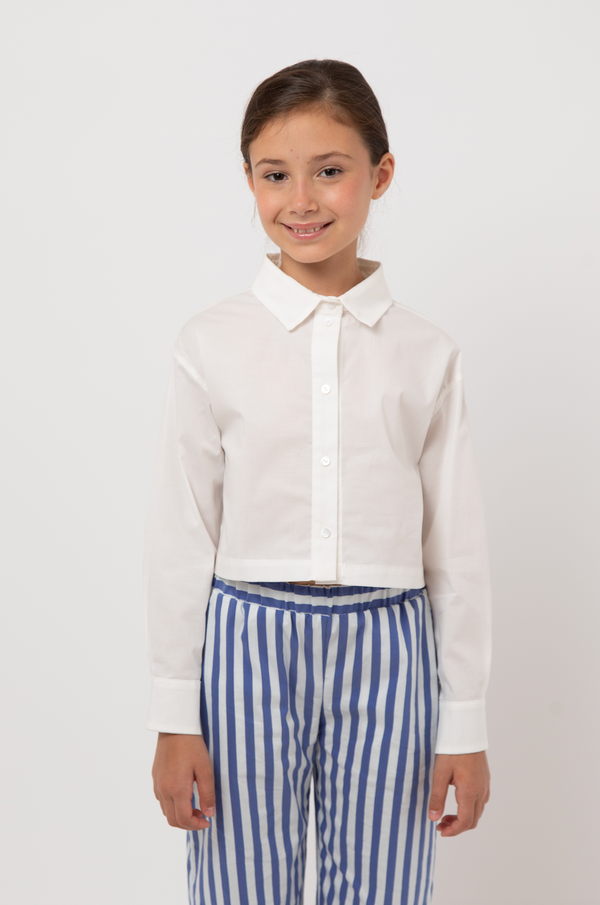 White Paprika Collared Blouse