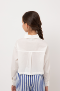 White Paprika Collared Blouse