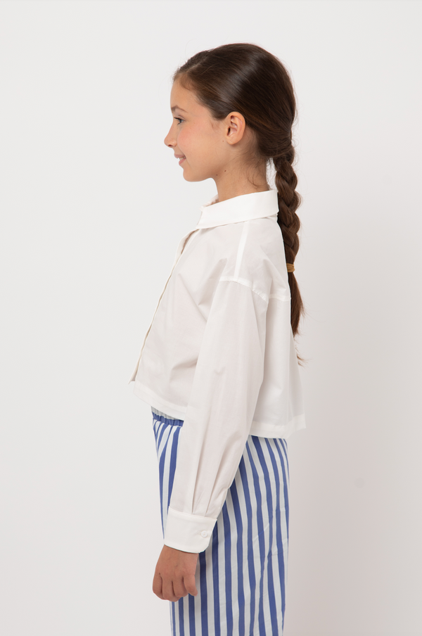 White Paprika Collared Blouse