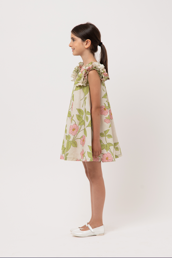 Pink Floral Robinia Dress