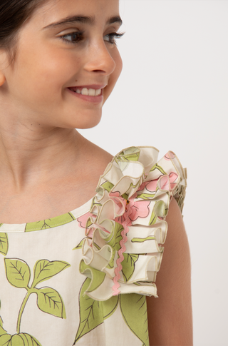 Pink Floral Robinia Dress