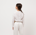 White Nana Eyelet Blouse