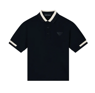 Navy Classic Eagle Patch Polo