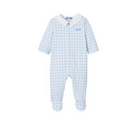 Blue and White Boum Gingham Footie